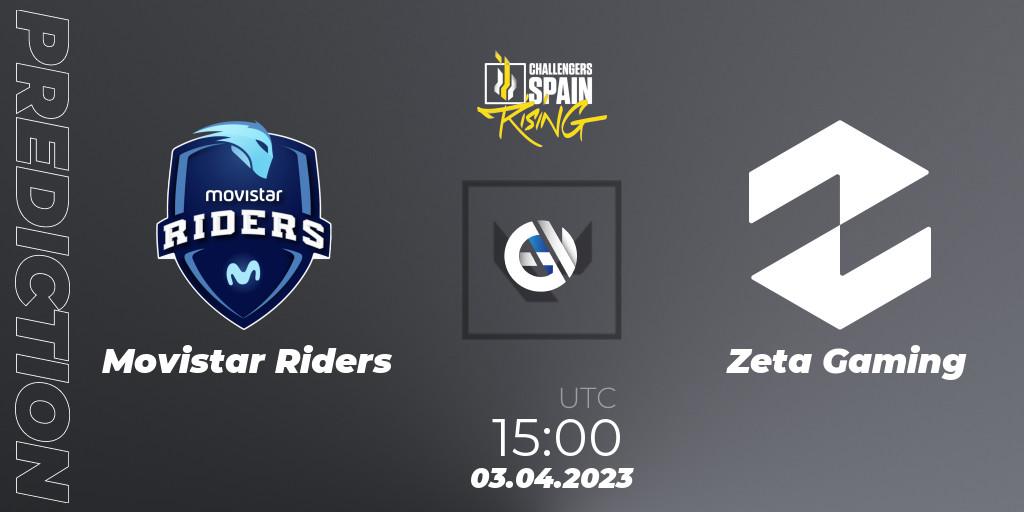 Movistar Riders contre Zeta Gaming : prédiction de match. 03.04.23. VALORANT, VALORANT Challengers 2023 Spain: Rising Split 2