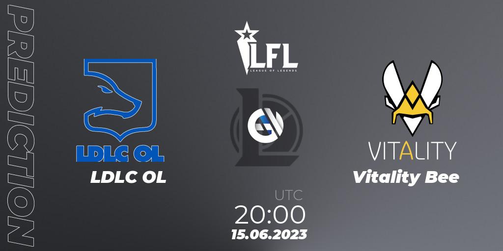 LDLC OL contre Vitality Bee : prédiction de match. 15.06.23. LoL, LFL Summer 2023 - Group Stage