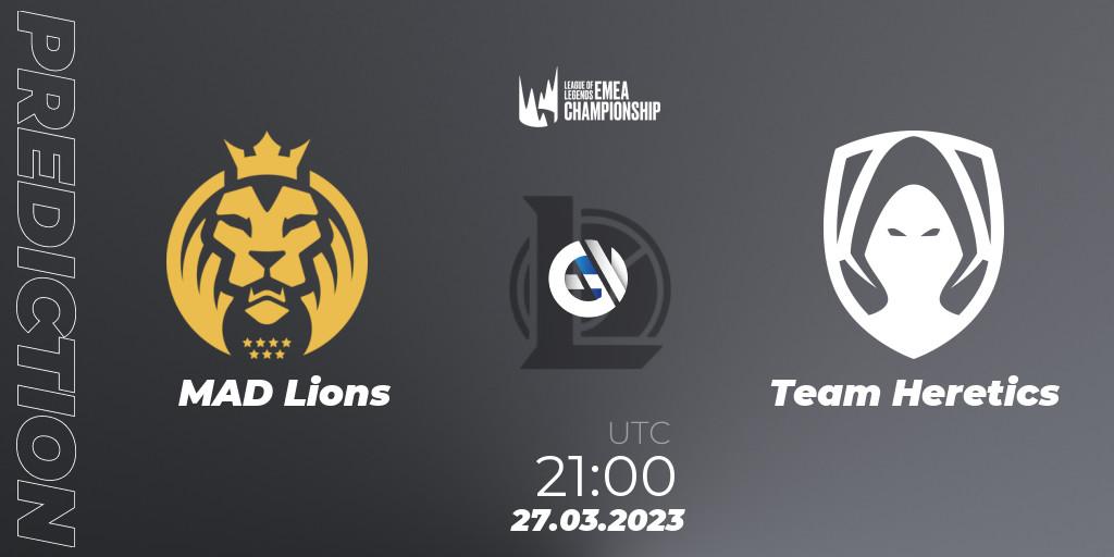 MAD Lions contre Team Heretics : prédiction de match. 27.03.23. LoL, LEC Spring 2023 - Regular Season