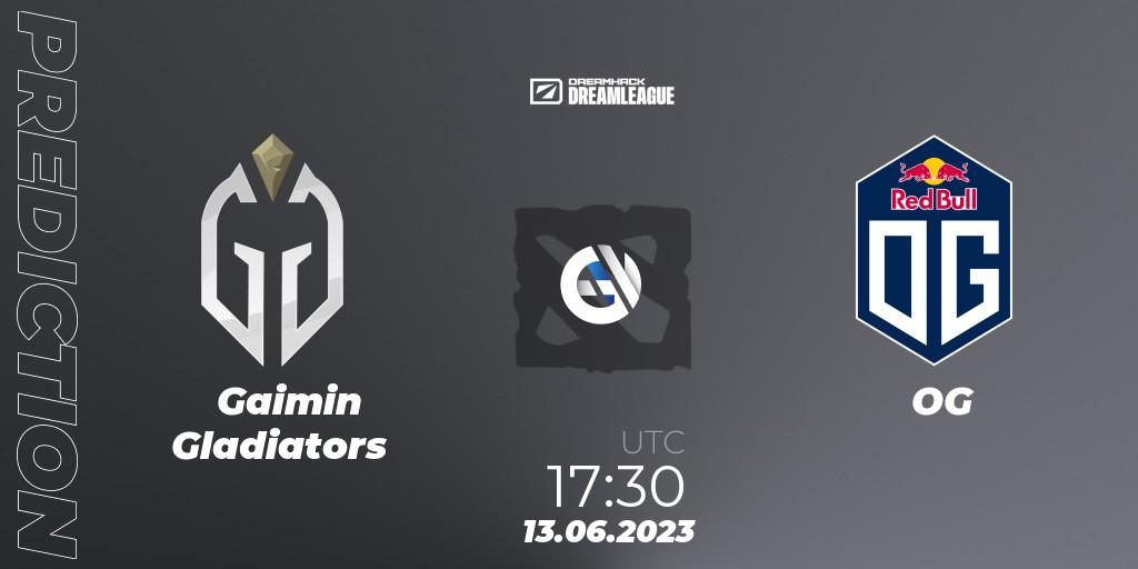 Gaimin Gladiators contre OG : prédiction de match. 13.06.23. Dota 2, DreamLeague Season 20 - Group Stage 1