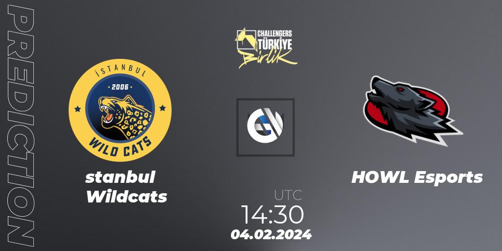 İstanbul Wildcats contre HOWL Esports : prédiction de match. 04.02.24. VALORANT, VALORANT Challengers 2024 Turkey: Birlik Split 1