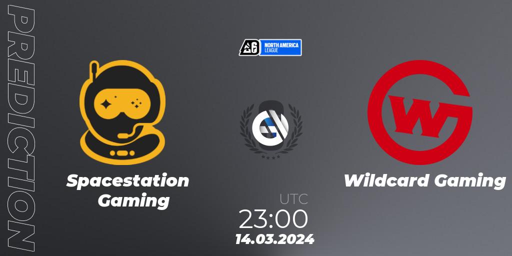 Spacestation Gaming contre Wildcard Gaming : prédiction de match. 30.03.24. Rainbow Six, North America League 2024 - Stage 1