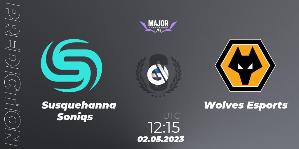 Susquehanna Soniqs contre Wolves Esports : prédiction de match. 02.05.2023 at 12:15. Rainbow Six, BLAST R6 Major Copenhagen 2023