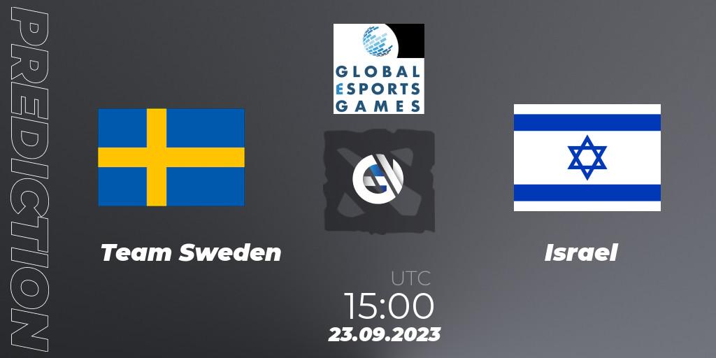 Team Sweden contre Israel : prédiction de match. 23.09.2023 at 15:00. Dota 2, Global Esports Games 2023: Europe Qualifier