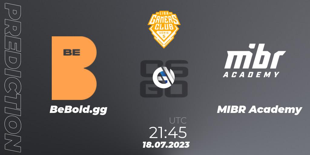 BeBold.gg contre MIBR Academy : prédiction de match. 18.07.2023 at 22:30. Counter-Strike (CS2), Gamers Club Liga Série S: Season 3