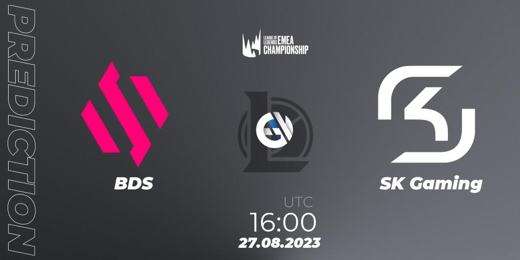 BDS contre SK Gaming : prédiction de match. 26.08.2023 at 16:00. LoL, LEC Finals 2023