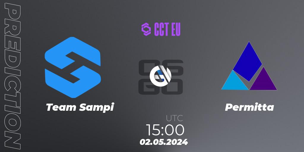 Team Sampi contre Permitta : prédiction de match. 02.05.2024 at 15:00. Counter-Strike (CS2), CCT Season 2 Europe Series 2 