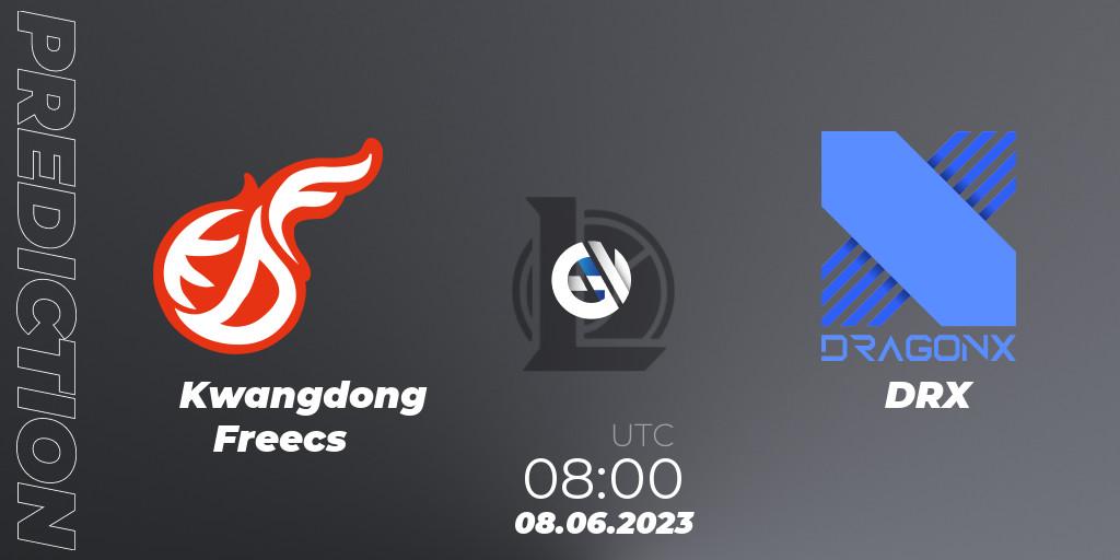 Kwangdong Freecs contre DRX : prédiction de match. 08.06.23. LoL, LCK Summer 2023 Regular Season