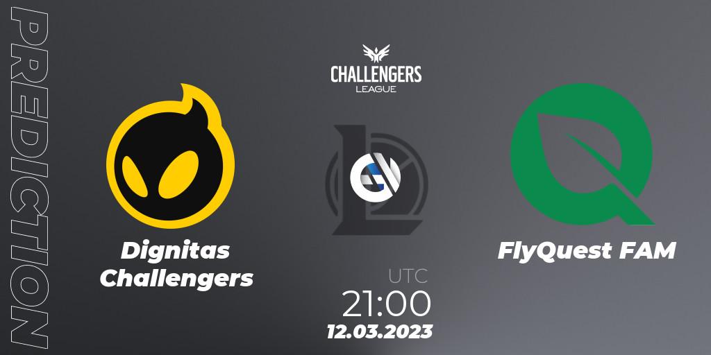 Dignitas Challengers contre FlyQuest FAM : prédiction de match. 12.03.23. LoL, NACL 2023 Spring - Playoffs