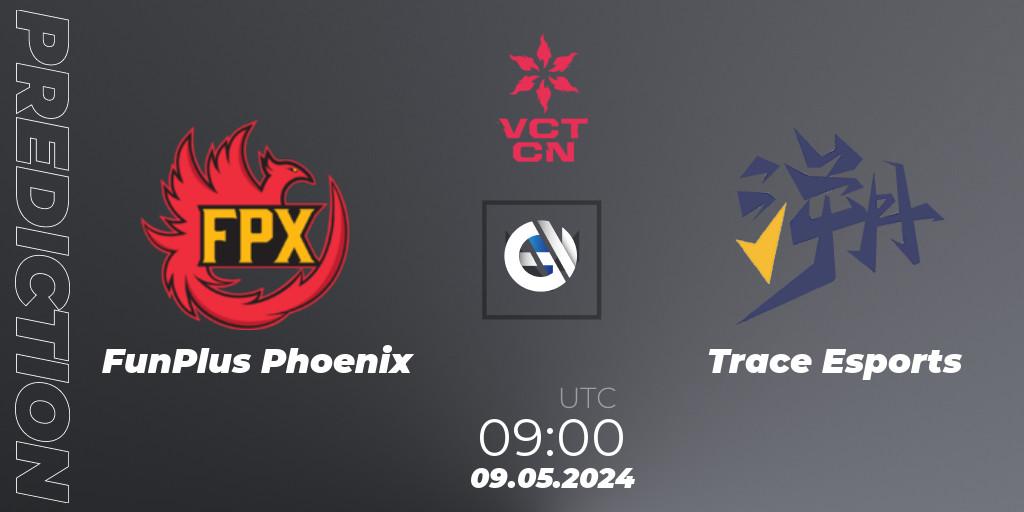 FunPlus Phoenix contre Trace Esports : prédiction de match. 09.05.2024 at 09:00. VALORANT, VCT 2024: China Stage 1