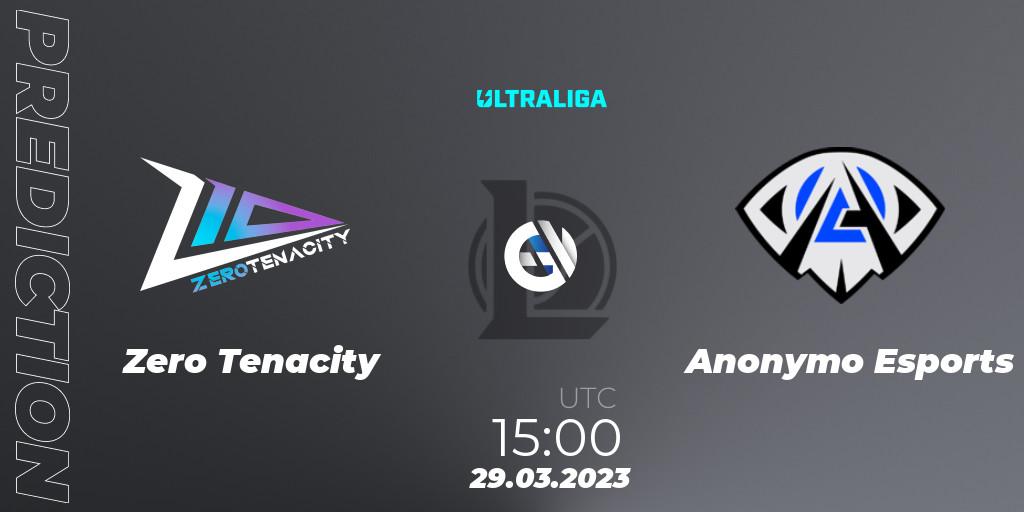 Zero Tenacity contre Anonymo Esports : prédiction de match. 31.03.23. LoL, Ultraliga Season 9 - Playoffs