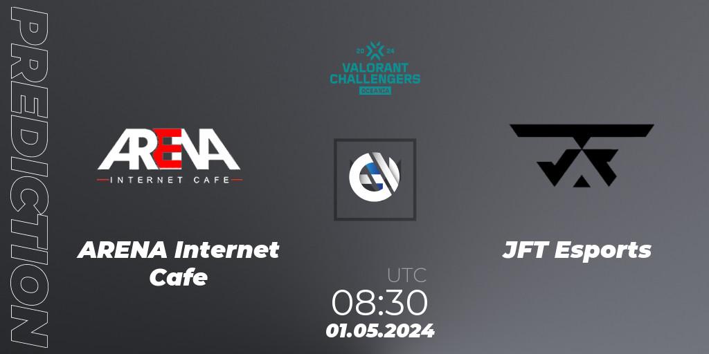 ARENA Internet Cafe contre JFT Esports : prédiction de match. 01.05.2024 at 08:30. VALORANT, VALORANT Challengers 2024 Oceania: Split 1