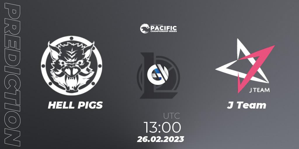 HELL PIGS contre J Team : prédiction de match. 26.02.23. LoL, PCS Spring 2023 - Group Stage