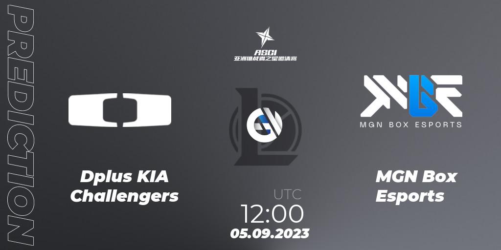 Dplus KIA Challengers contre MGN Box Esports : prédiction de match. 05.09.2023 at 12:00. LoL, Asia Star Challengers Invitational 2023