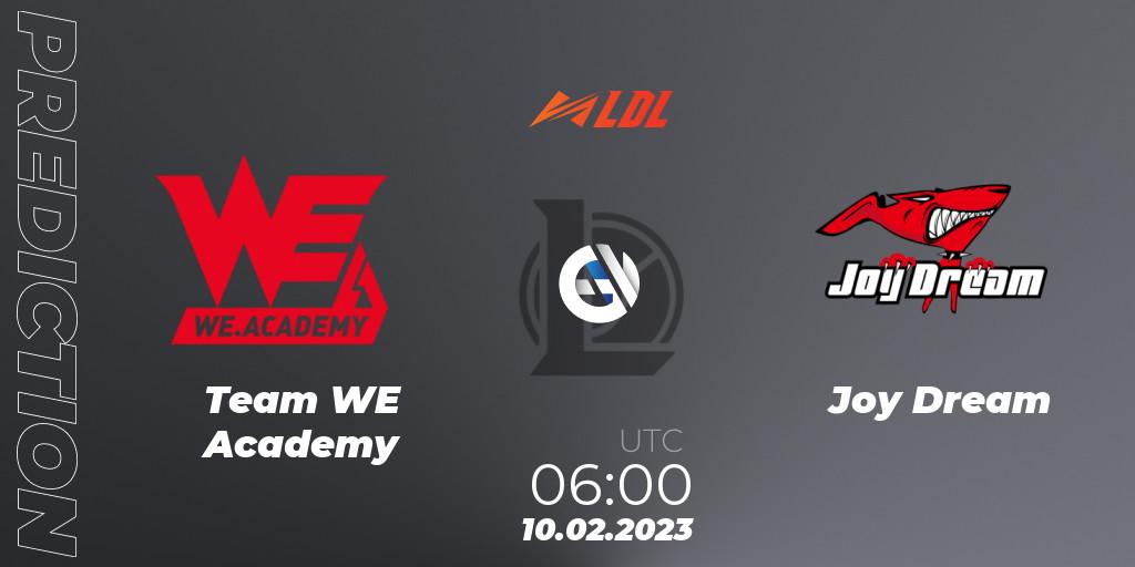 Team WE Academy contre Joy Dream : prédiction de match. 10.02.23. LoL, LDL 2023 - Swiss Stage