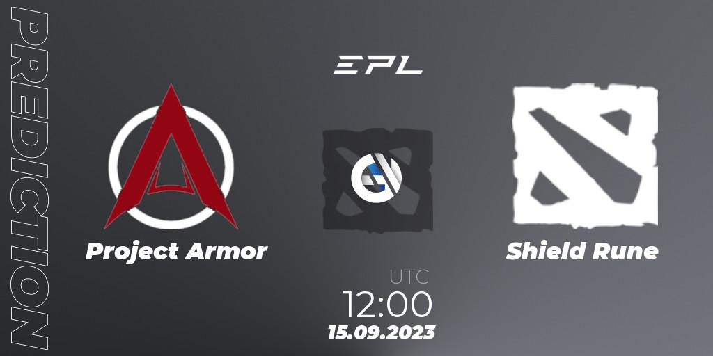 Project Armor contre Shield Rune : prédiction de match. 15.09.2023 at 12:00. Dota 2, European Pro League Season 12