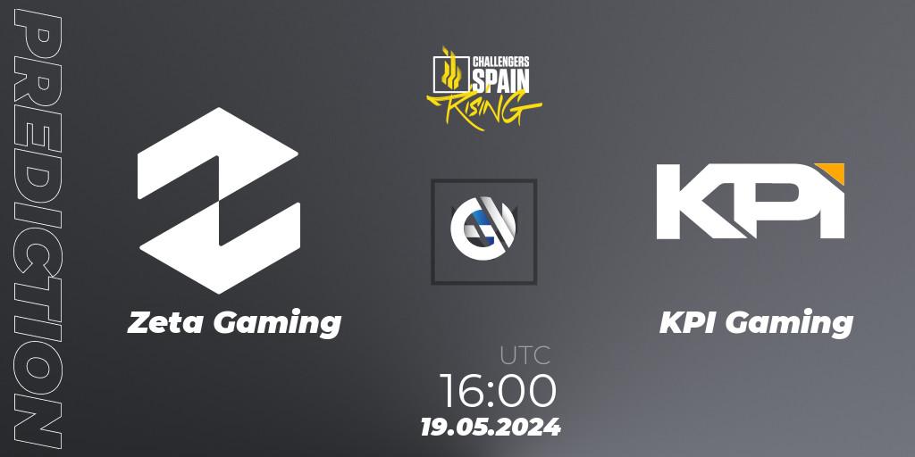 Zeta Gaming contre KPI Gaming : prédiction de match. 19.05.2024 at 17:00. VALORANT, VALORANT Challengers 2024 Spain: Rising Split 2