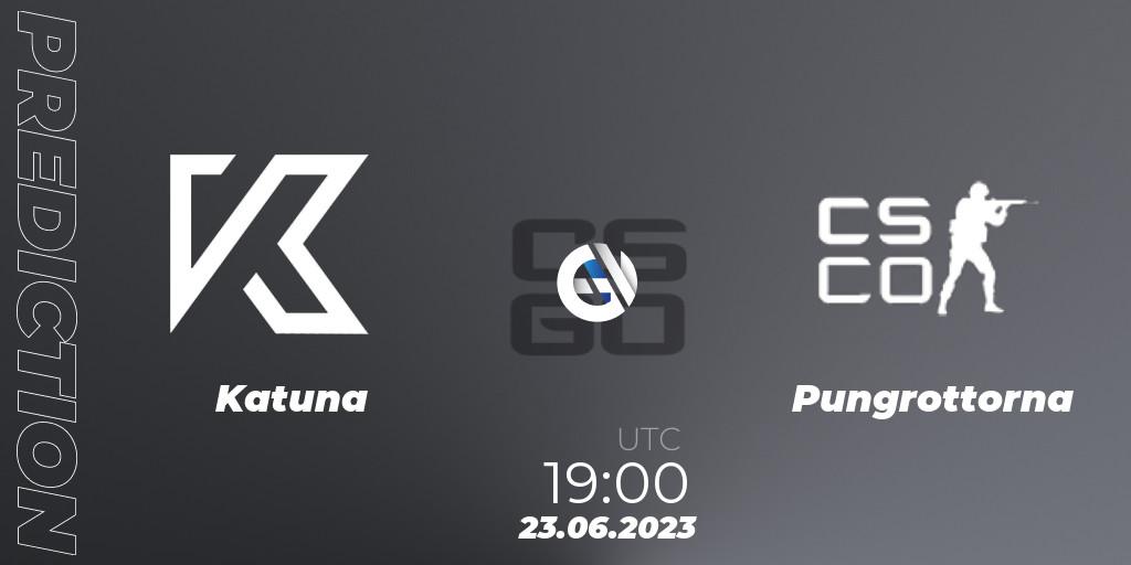 Katuna contre Pungrottorna : prédiction de match. 23.06.2023 at 19:00. Counter-Strike (CS2), Preasy Summer Cup 2023