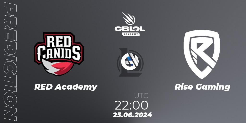 RED Academy contre Rise Gaming : prédiction de match. 25.06.2024 at 22:00. LoL, CBLOL Academy 2024