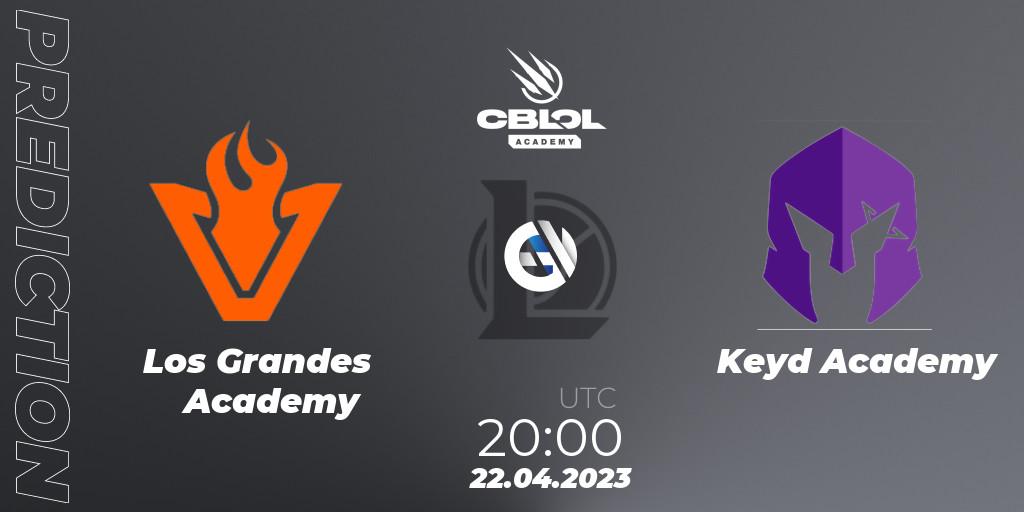 Los Grandes Academy contre Keyd Academy : prédiction de match. 22.04.2023 at 20:00. LoL, CBLOL Academy Split 1 2023