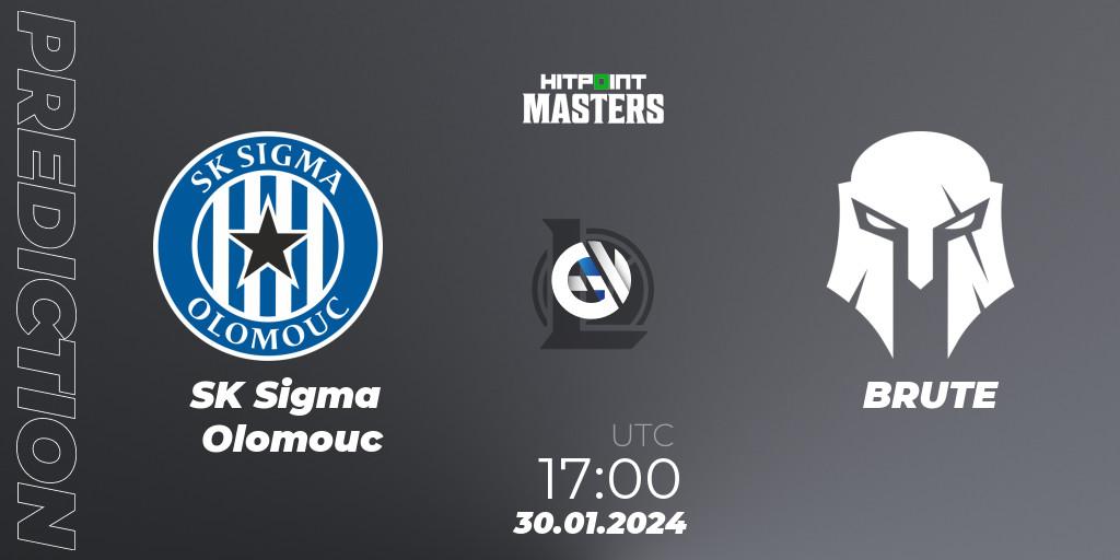 SK Sigma Olomouc contre BRUTE : prédiction de match. 30.01.2024 at 17:00. LoL, Hitpoint Masters Spring 2024