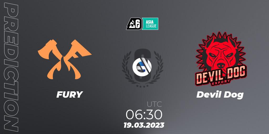 FURY contre Devil Dog : prédiction de match. 19.03.23. Rainbow Six, SEA League 2023 - Stage 1