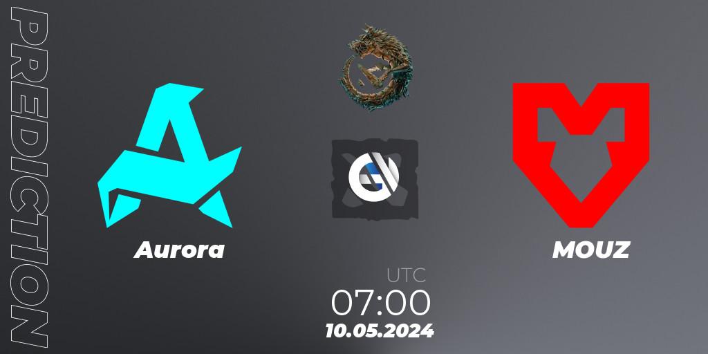 Aurora contre MOUZ : prédiction de match. 10.05.24. Dota 2, PGL Wallachia Season 1 - Group Stage