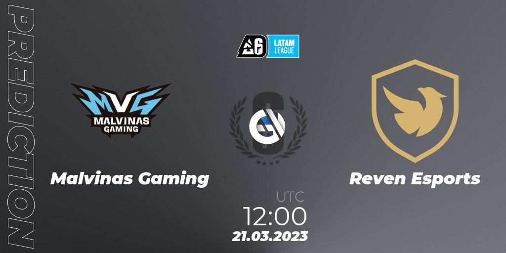 Malvinas Gaming contre Reven Esports : prédiction de match. 22.03.23. Rainbow Six, LATAM League 2023 - Stage 1