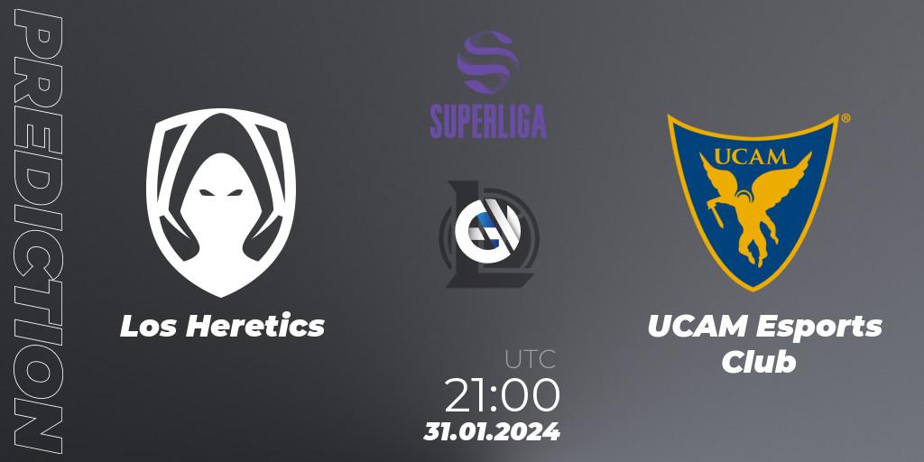 Los Heretics contre UCAM Esports Club : prédiction de match. 31.01.2024 at 21:00. LoL, Superliga Spring 2024 - Group Stage