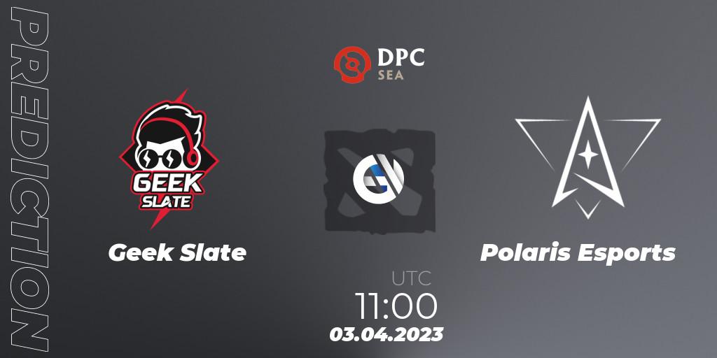 Geek Slate contre Polaris Esports : prédiction de match. 03.04.2023 at 11:00. Dota 2, DPC 2023 Tour 2: SEA Division I (Upper)