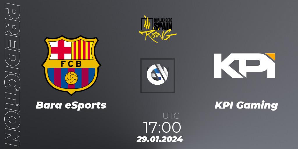 Barça eSports contre KPI Gaming : prédiction de match. 29.01.2024 at 20:30. VALORANT, VALORANT Challengers 2024 Spain: Rising Split 1