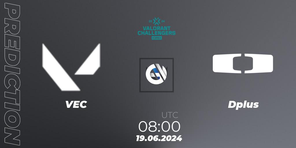 VEC contre Dplus : prédiction de match. 19.06.2024 at 06:00. VALORANT, VALORANT Challengers 2024 Korea: Split 2