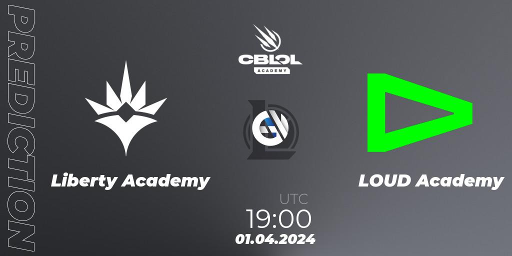 Liberty Academy contre LOUD Academy : prédiction de match. 01.04.24. LoL, CBLOL Academy Split 1 2024