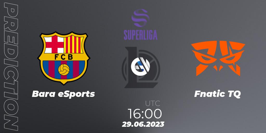 Barça eSports contre Fnatic TQ : prédiction de match. 04.07.23. LoL, Superliga Summer 2023 - Group Stage