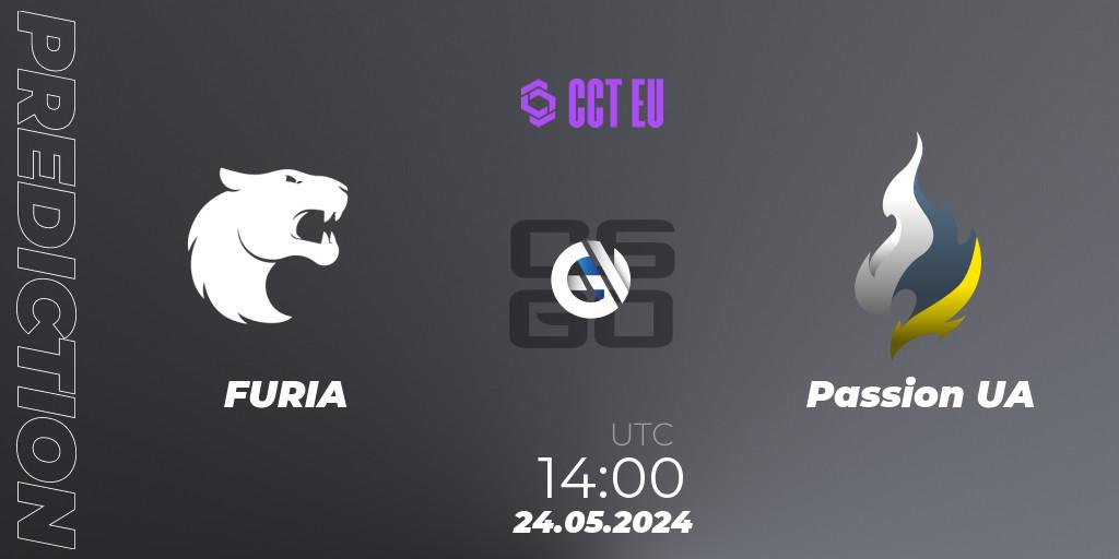 FURIA contre Passion UA : prédiction de match. 24.05.2024 at 14:00. Counter-Strike (CS2), CCT Season 2 European Series #3