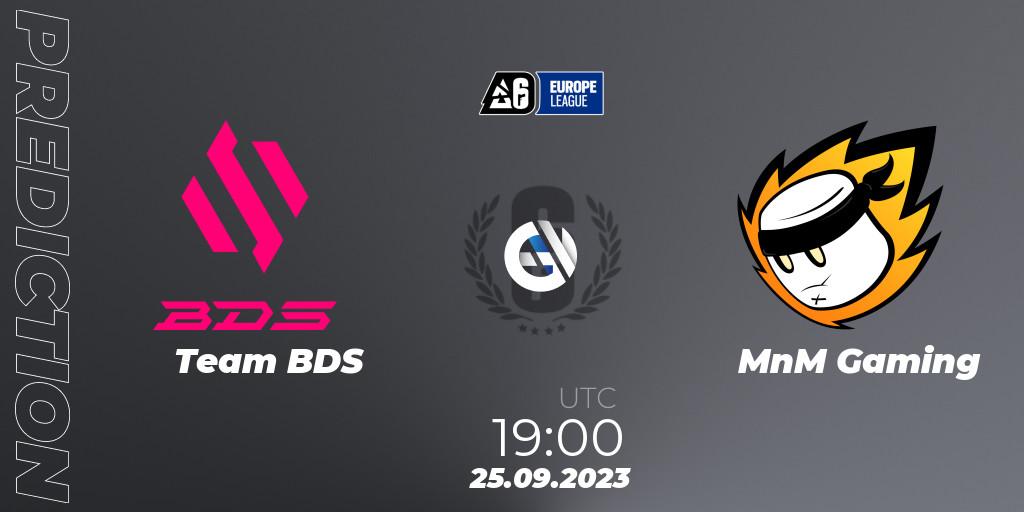 Team BDS contre MnM Gaming : prédiction de match. 25.09.23. Rainbow Six, Europe League 2023 - Stage 2