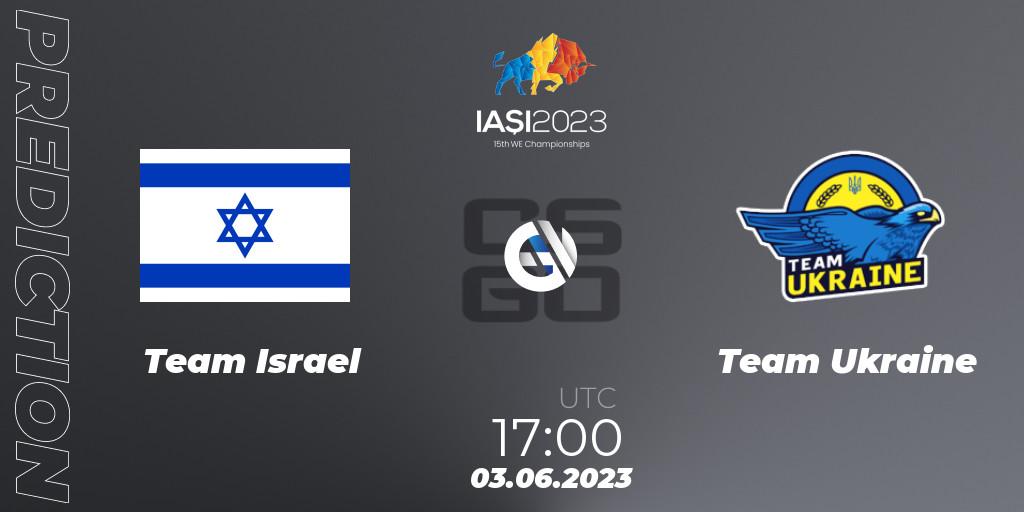 Israel contre Team Ukraine : prédiction de match. 03.06.2023 at 17:00. Counter-Strike (CS2), IESF World Esports Championship 2023: Eastern Europe Qualifier