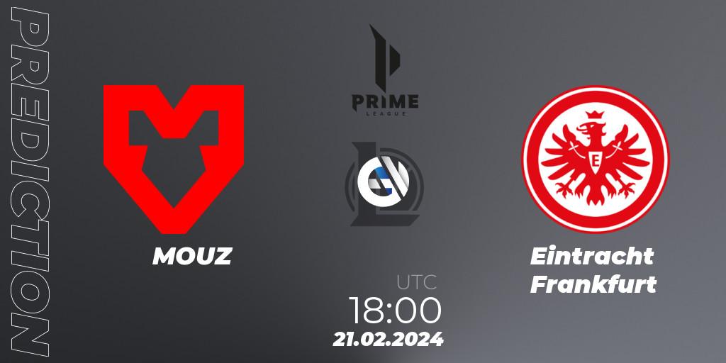 MOUZ contre Eintracht Frankfurt : prédiction de match. 18.01.24. LoL, Prime League Spring 2024 - Group Stage