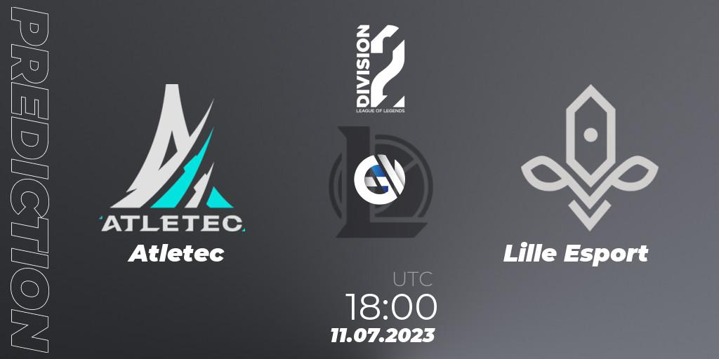 Atletec contre Lille Esport : prédiction de match. 11.07.23. LoL, LFL Division 2 Summer 2023 - Group Stage