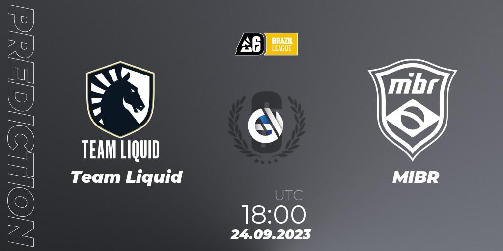 Team Liquid contre MIBR : prédiction de match. 24.09.23. Rainbow Six, Brazil League 2023 - Stage 2