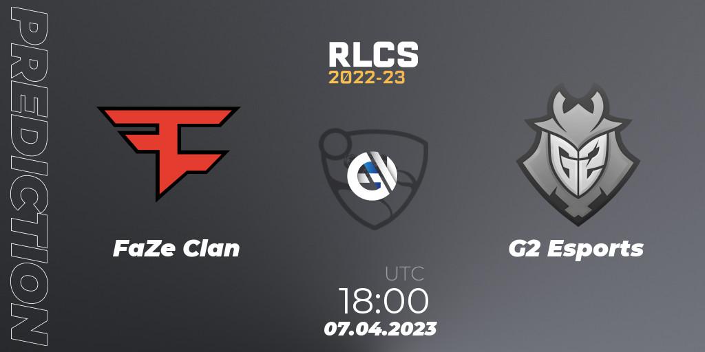 FaZe Clan contre G2 Esports : prédiction de match. 08.04.2023 at 00:55. Rocket League, RLCS 2022-23 - Winter Split Major