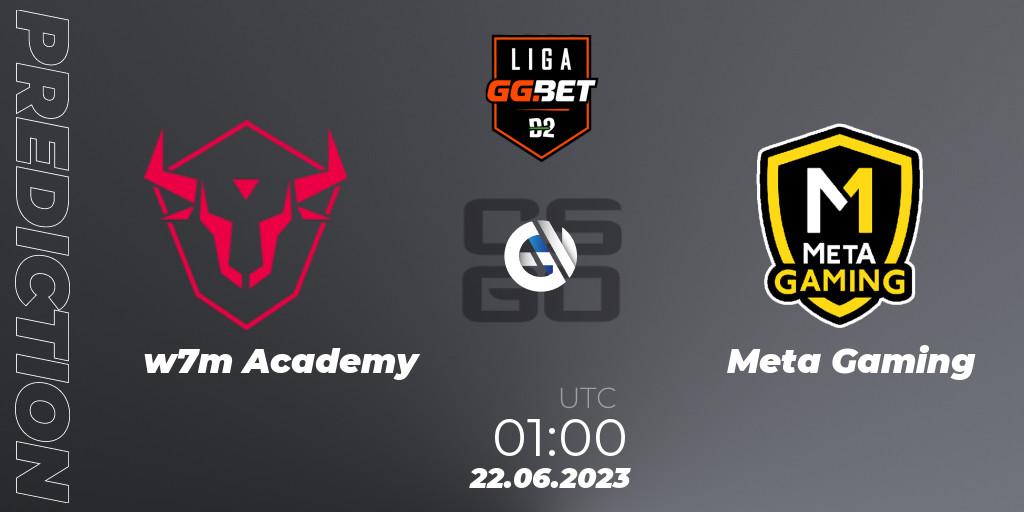 w7m Academy contre Meta Gaming Brasil : prédiction de match. 22.06.2023 at 01:00. Counter-Strike (CS2), Dust2 Brasil Liga Season 1