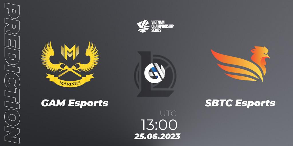GAM Esports contre SBTC Esports : prédiction de match. 25.06.2023 at 13:00. LoL, VCS Dusk 2023