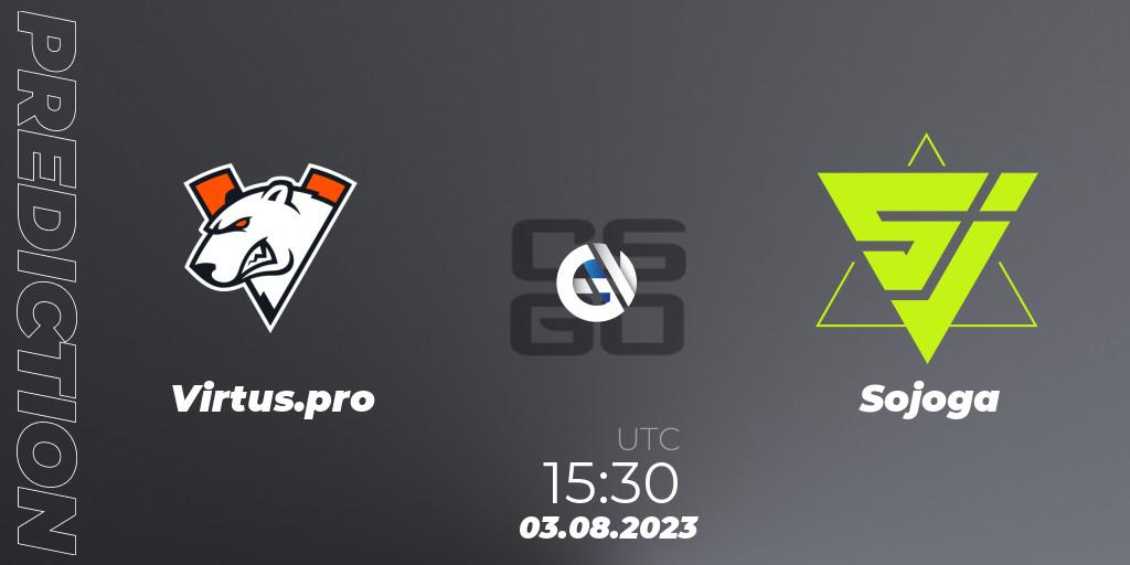 Virtus.pro contre Sojoga : prédiction de match. 03.08.2023 at 15:30. Counter-Strike (CS2), CCT 2023 Online Finals 2