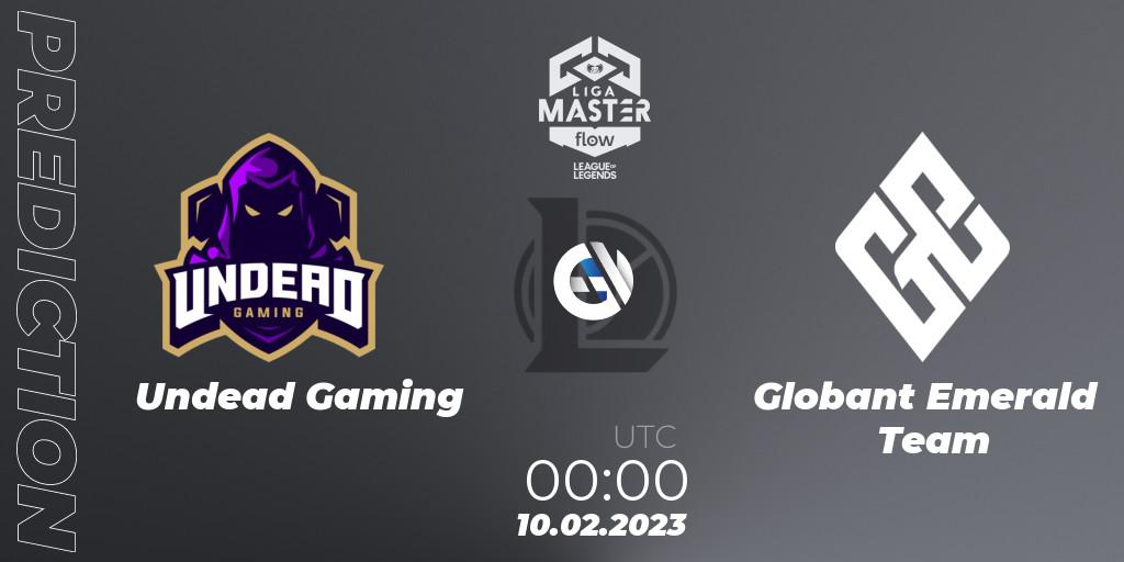Undead Gaming contre Globant Emerald Team : prédiction de match. 10.02.23. LoL, Liga Master Opening 2023 - Group Stage