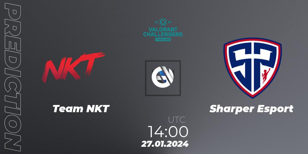 Team NKT contre Sharper Esport : prédiction de match. 27.01.24. VALORANT, VALORANT Challengers Thailand 2024: Split 1