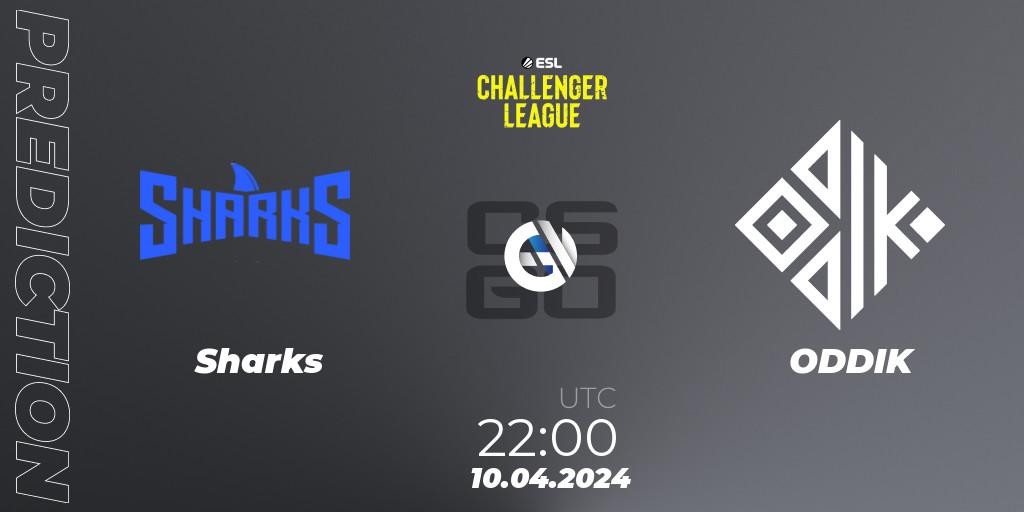 Sharks contre ODDIK : prédiction de match. 10.04.24. CS2 (CS:GO), ESL Challenger League Season 47: South America