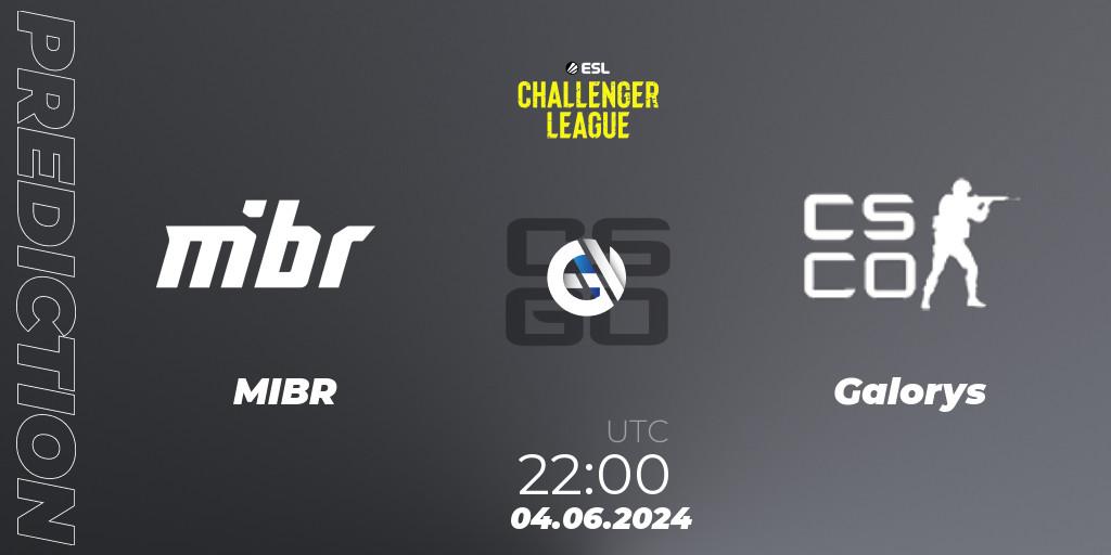 MIBR contre Galorys : prédiction de match. 04.06.2024 at 22:30. Counter-Strike (CS2), ESL Challenger League Season 47: South America