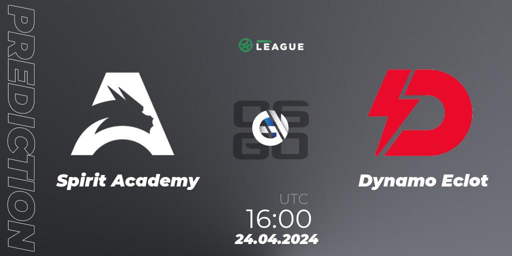 Spirit Academy contre Dynamo Eclot : prédiction de match. 24.04.24. CS2 (CS:GO), ESEA Season 49: Advanced Division - Europe