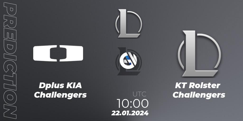 Dplus KIA Challengers contre KT Rolster Challengers : prédiction de match. 22.01.24. LoL, LCK Challengers League 2024 Spring - Group Stage